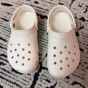 Kids White Crocs